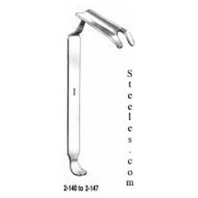Retractor Tongue 1-1/4x3-1/2" Left/#4 Stainless Steel Ea